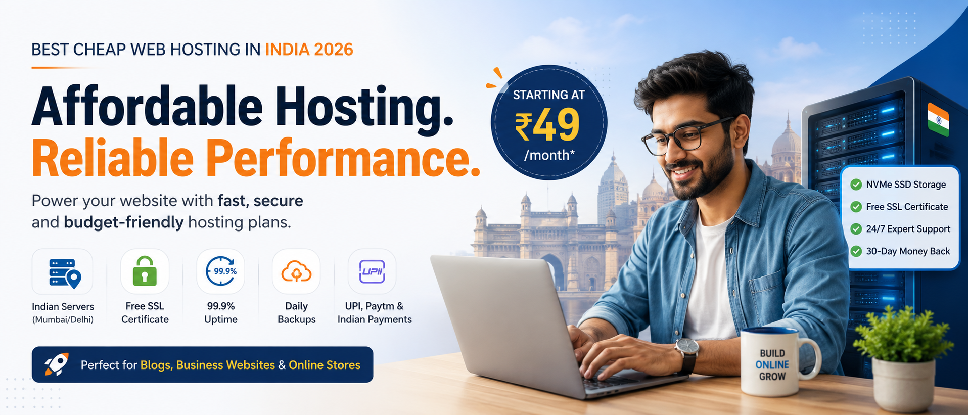 Best Cheap Web Hosting in India 2026: Affordable & Reliable Picks for Every Budget