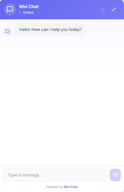 Nivi Chat Live Widget