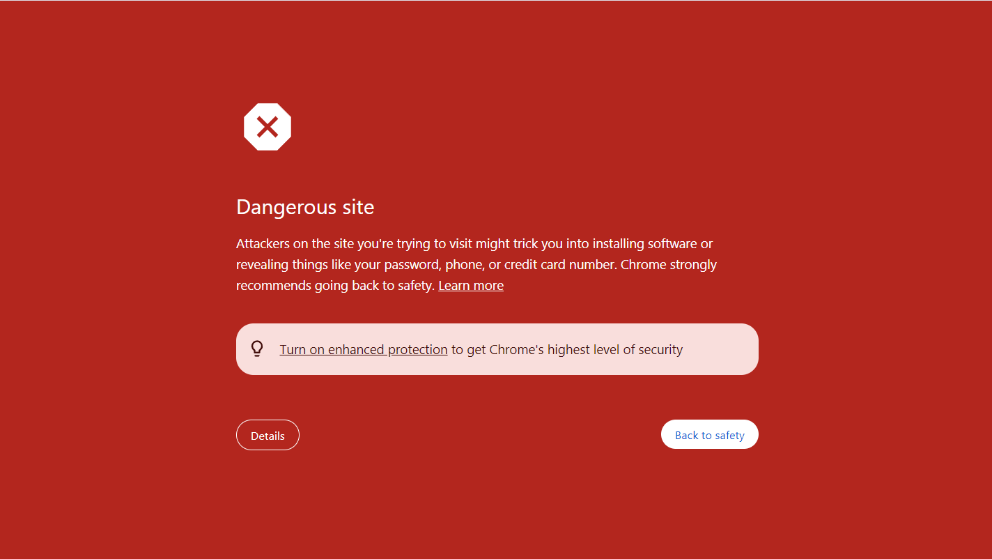 Dangerous Site Image