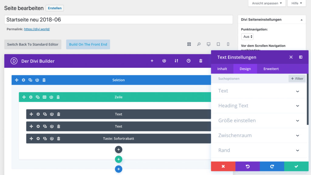 Divi Interface