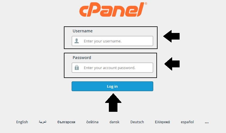 cPanel Login Image