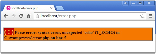 image of  PHP Errors